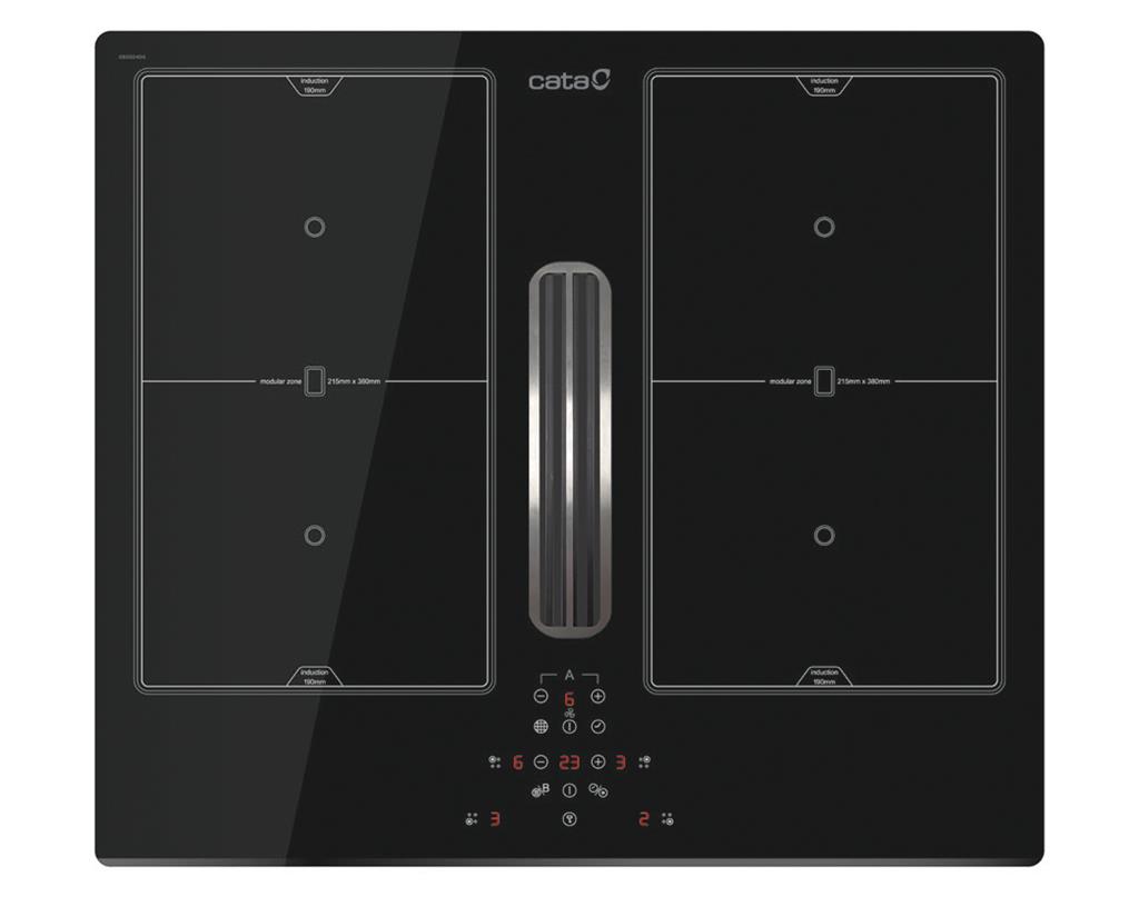 INDUCTION SURFACE COOKER HOOD WITH HOB AS600