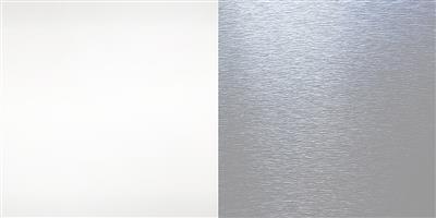 ALUCOMP WHITE GLOSSY / STAINL. STEEL 3500x608x4