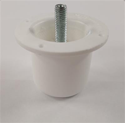 ADJUSTABLE PLINTH FOOT 45-70 WHITE