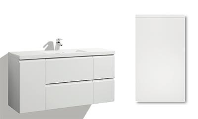 LOMIA SINK CABINET WITH 120CM INTEGRA GLOSSY DOOR, 4 DRAWERS, 1 DOOR, RIGHT, COLLECTED