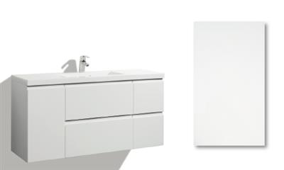 LOMIA SINK CABINET WITH 120CM SOFIA DOOR, 4 DRAWERS, 1 DOOR, RIGHT, COLLECTED