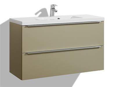 LUXE SM MOCCA SINK CABINET 60 CM WITH LOMIA SINK. 2 DRAWERS