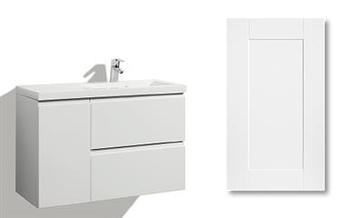 LOMIA SINK CABINET 90CM TORINO DOOR, 2 DRAWERS, 1 DOOR, SINK ON RIGHT SIDE, COLLECTED