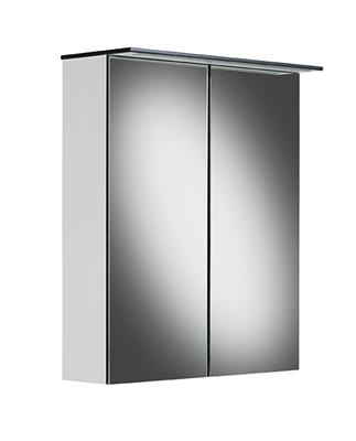 MIRROR CABINET 80CM WITH MIRROR DOORS LED
