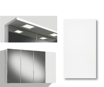 MIRROR CABINET 120CM IIRIS GLORIA DOOR, 3 MIRROR DOORS, LIGHT PANEL LED SQUARE, RIGHT