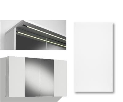 MIRROR CABINET 120CM IIRIS GLORIA DOOR, 2 DOORS, 2 MIRROR DOORS, LIGHT PANEL LED STRIP