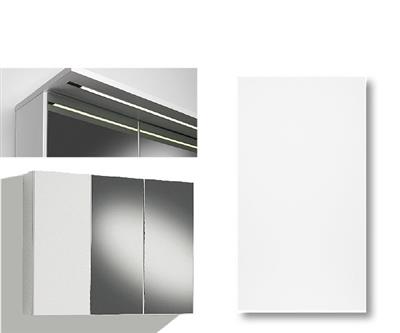 MIRROR CABINET 90CM IIRIS GLORIA DOOR, 2 MIRROR DOORS, LIGHT PANEL LED STRIP, LEFT