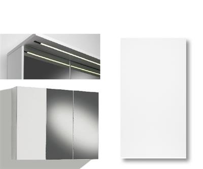 MIRROR CABINET 90CM SOFIA DOOR, 2 MIRROR DOORS, LIGHT PANEL LED STRIP, LEFT