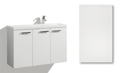 TALIA SINK CABINET 90CM INTEGRA GLOSSY DOOR, 3 DOORS, SINK ON THE RIGHT, COLLECTED