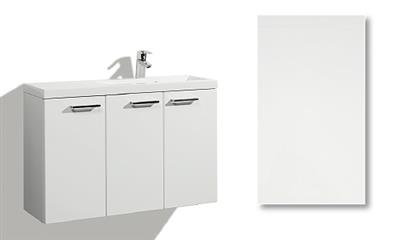 TALIA SINK CABINET 90CM SOFIA DOOR, 3 DOORS, SINK ON THE RIGHT, COLLECTED