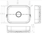 SURFACE BASIN RECTANGULAR WHITE MAT (9) INCL. SIPHON