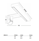 LED WALL LAMP BLACK 600 mm 4000K IP44