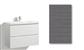 LOMIA SINK CABINET WITH 100 CM BELLA ANTHRASITE DOOR, 2 DRAWERS