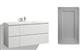 LOMIA SINK CABINET WITH SIRENA GREY DOOR, 6 DRAWERS
