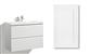 LOMIA SINK CABINET 120 WITH SIRENA WHITE DOOR, 2 DRAWERS