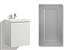 LOMIA SINK CABINET 50CM WITH SIRENA GREY DOOR, RIGHT, COLLECTED