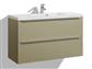 LUXE SM MOCCA SINK CABINET 80CM WITH LOMIA SINK. 2 DRAWERS. COLLECTED