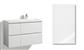 LOMIA SINK CABINET 90CM IIRIS GLOSSY DOOR, 4 DRAWERS, SINK ON RIGHT SIDE