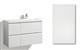 LOMIA SINK CABINET 90CM INTEGRA MATTE DOOR, 4 DRAWERS, SINK ON RIGHT SIDE