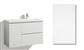 LOMIA SINK CABINET 90CM SOFIA DOOR, 2 DRAWERS, 1 DOOR, SINK ON RIGHT SIDE, COLLECTED