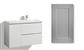 LOMIA SINK CABINET 90CM SIRENA GREY DOOR, 2 DRAWERS, 1 DOOR, SINK ON LEFT SIDE