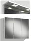 MIRROR CABINET 90CM WITH MIRROR DOORS, LIGHT PANEL LED SQUARE, RIGHT