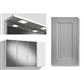 MIRROR CABINET 120CM SIRENA GREY DOOR, 3 MIRROR DOORS, LIGHT PANEL LED SQUARE, RIGHT, COLLECTED