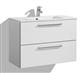 LUXE WHITE SINK CABINET 60 CM WITH TANGO SINK. 2 DRAWERS