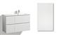 TANGO SINK CABINET 90CM INTEGRA GLOSSY DOOR, 4 DRAWERS, SINK ON THE RIGHT, COLLECTED