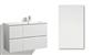 TANGO SINK CABINET 90CM SELMA DOOR, 4 DRAWERS, SINK ON THE RIGHT, COLLECTED