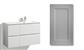 TANGO SINK CABINET 90CM SIRENA GREY DOOR, 4 DRAWERS, SINK ON THE RIGHT
