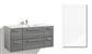TRISTAN SINK CABINET 120CM INTEGRA GLOSSY, 6 DRAWERS, COLLECTED